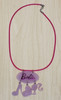 2011 Barbie Glow Charm Pink Necklace RARE