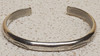 Native American Navajo Sterling Silver "Buffalo Leaf" Cuff Bracelet