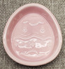 Pink Easter Egg Stoneware Trinket Candy Dish