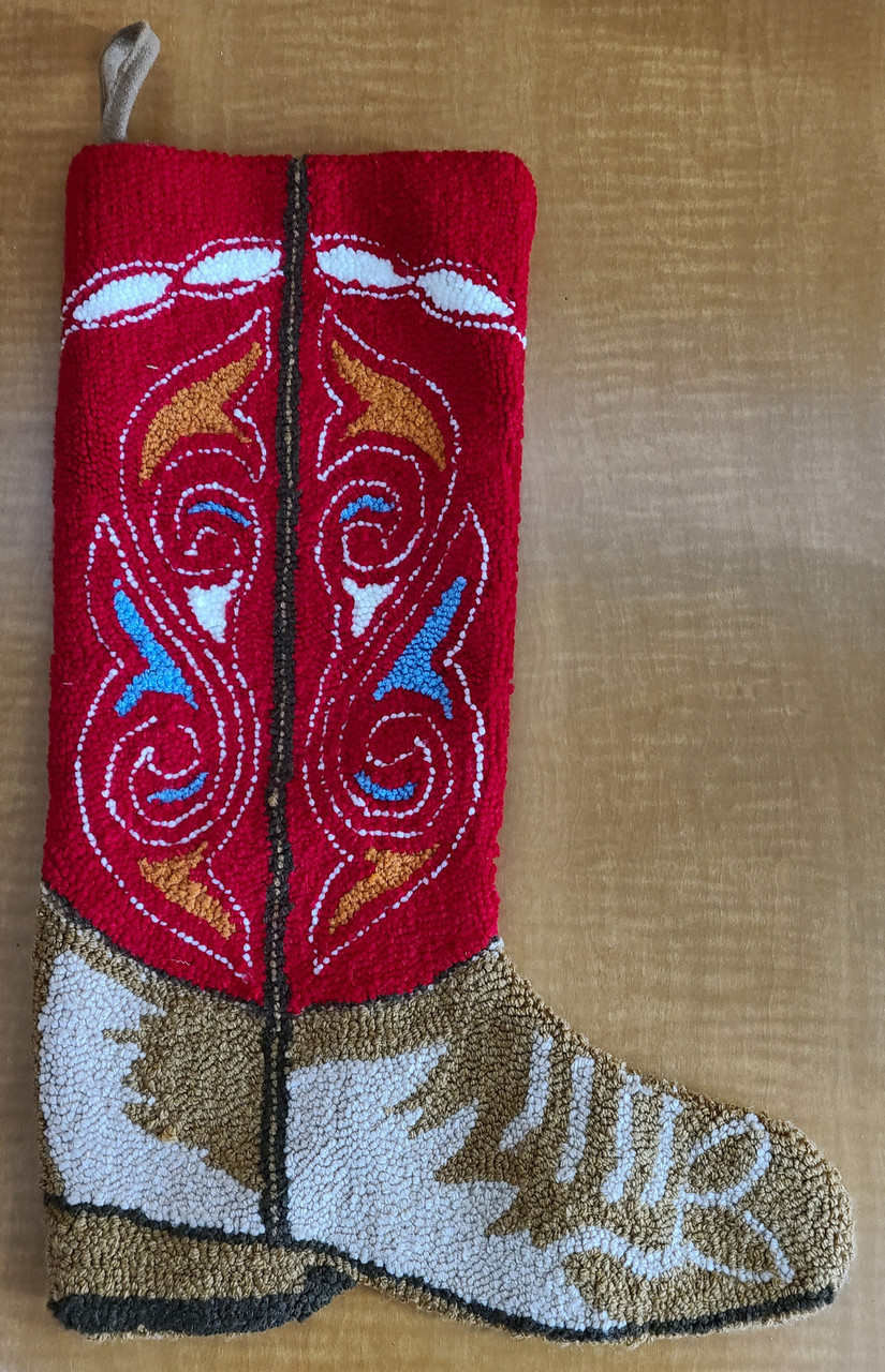 Cowboy Boot Christmas Stocking