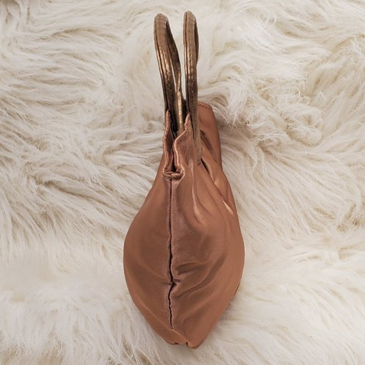 Small and Simple Satin Brown AVON Purse