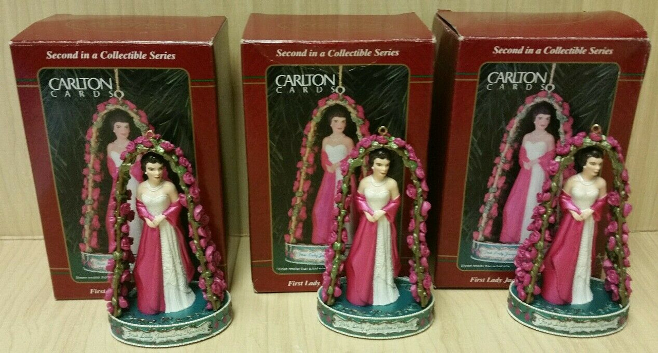 3 "First Lady Jacqueline Kennedy" Ornaments & Magazine