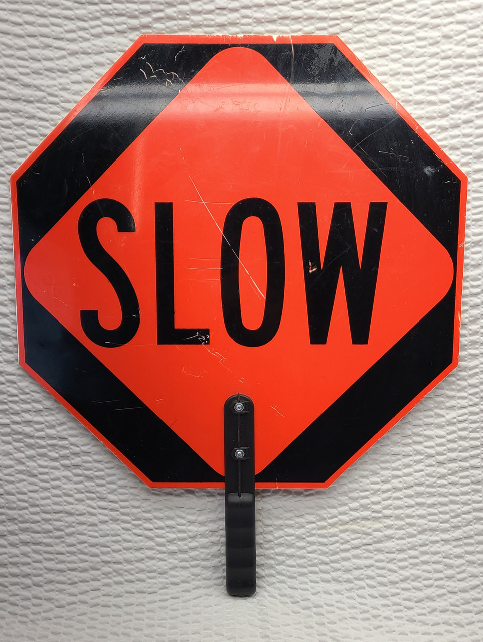 18" Stop/Slow Handheld Pedestrian Sign