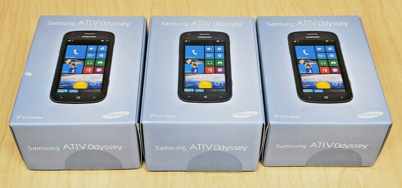 3 Samsung ATIV ODYSSEY - SCH-R860U - U.S. CELLULAR -Windows 8 4G LTE Cell Phones