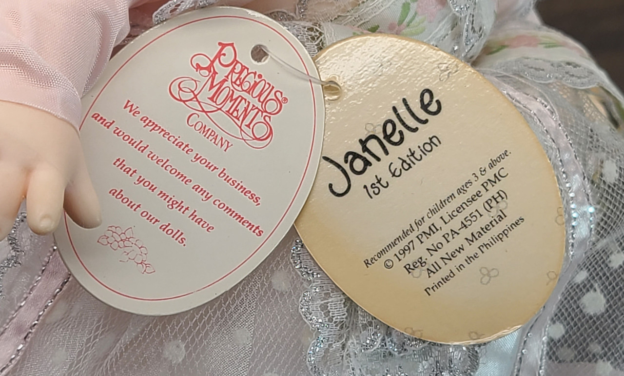 "Janelle" Precious Moments Doll & "Heaven Bless You" Dish