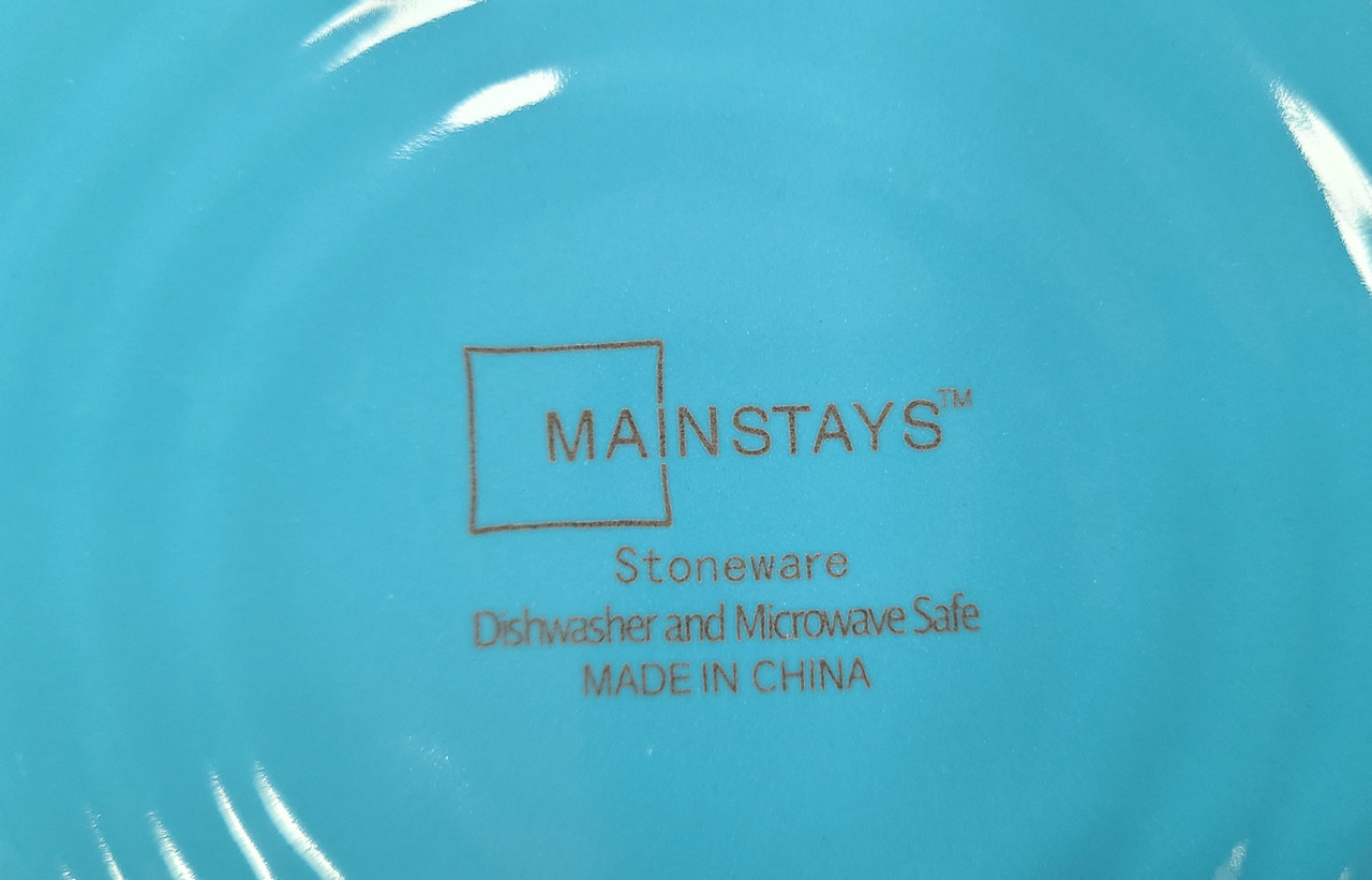 Turquoise Stoneware Dish Set (13pc.)