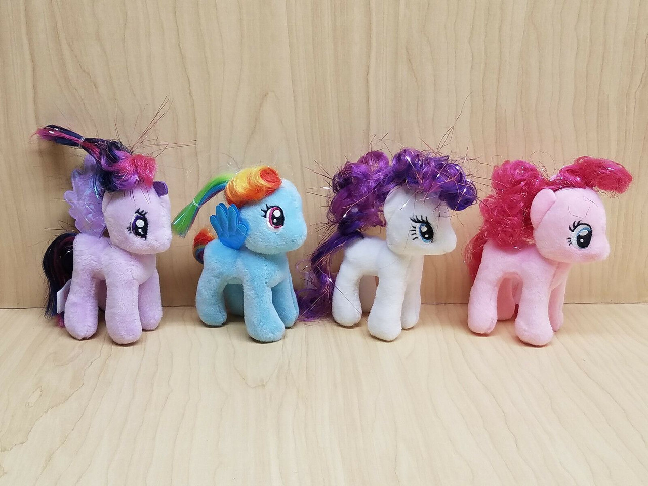 Lot of 4 My Little Pony Ty Sparkle Beanie Babies 4" w/ clip NEW!!!