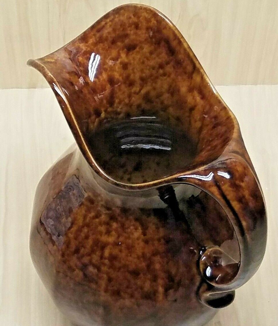 Large Brown Glazed Stoneware Type Ceramic Water PITCHER