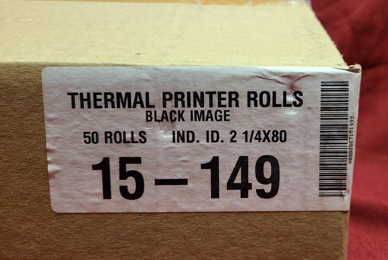 Box of 50 Thermal Printer Rolls (2 1/4" x 80')