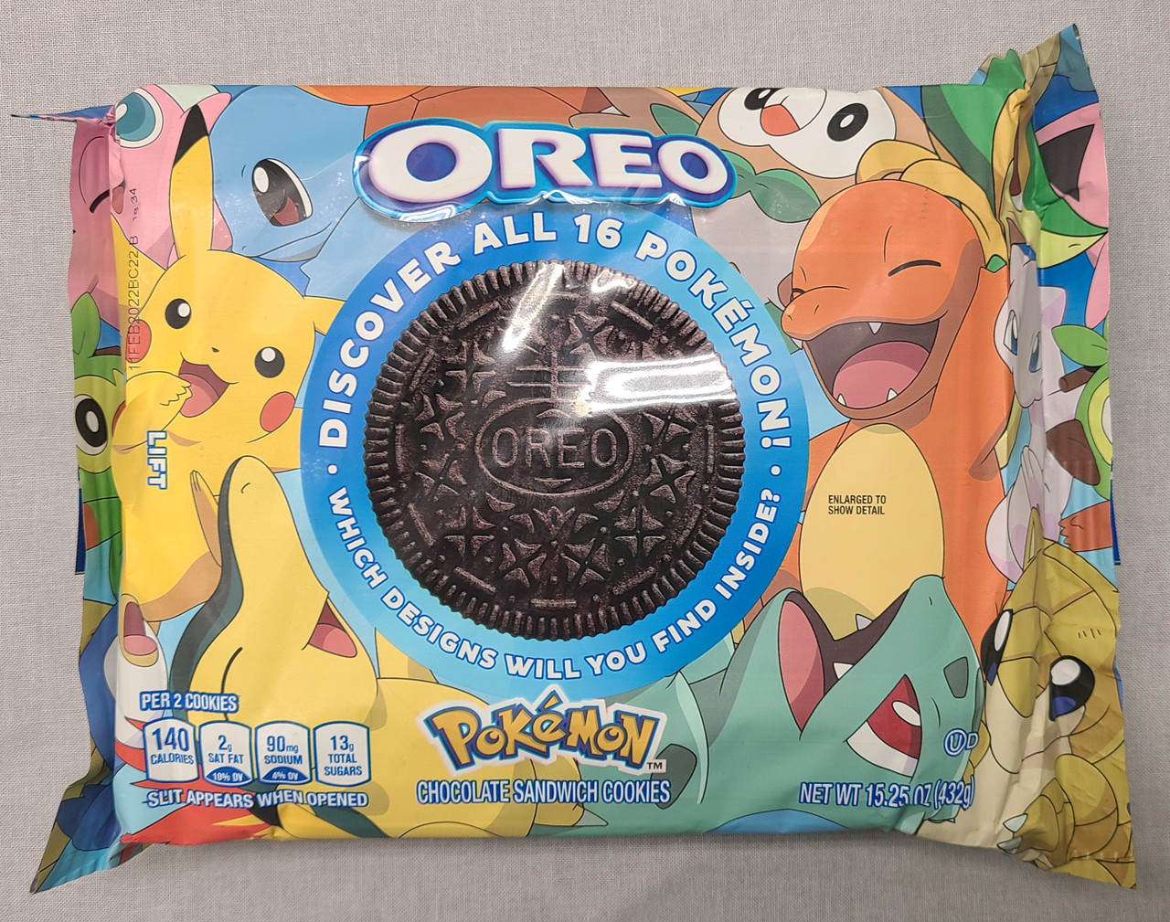 6 Pokémon OREO Cookie Packages & 3-12 Pack Boxes