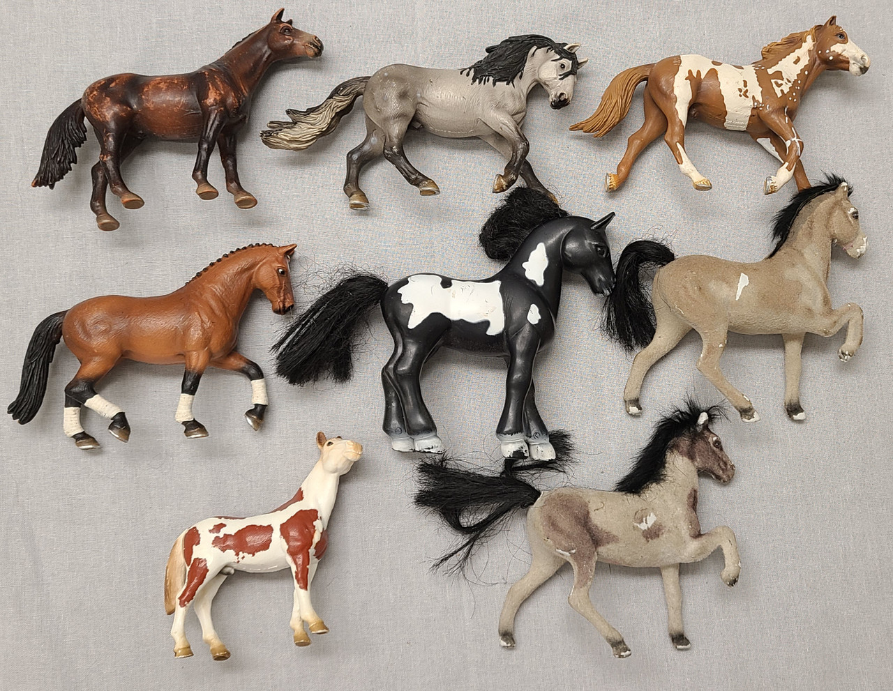 Lot of 66 Plastic Toy Horses Stallions Foals
