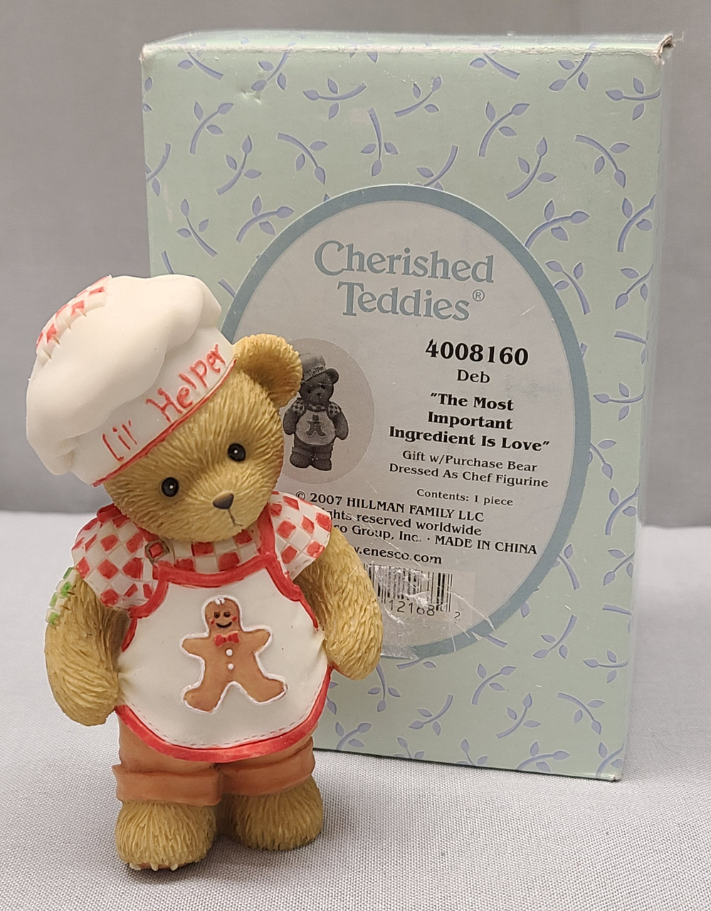 Cherished Teddies DEB "The Most Important Ingredient is Love" 4008160