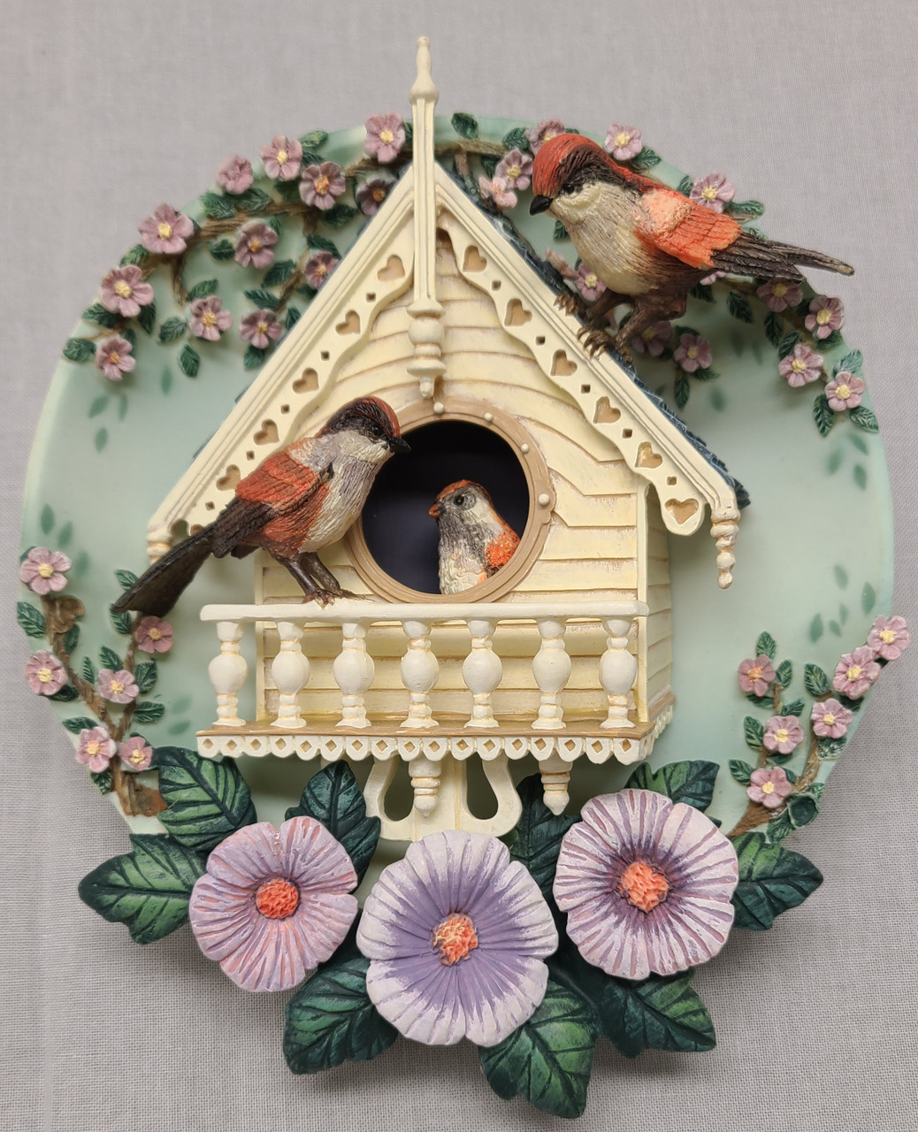 "Our Heartfelt Home" Bird Scene Plate #6 Nesting Neighbors Bradford Exchange