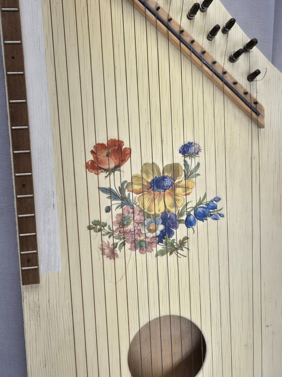 Wood Zither Cittra Tabletop Lap Harp