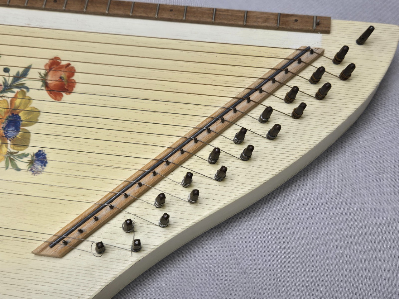 Wood Zither Cittra Tabletop Lap Harp