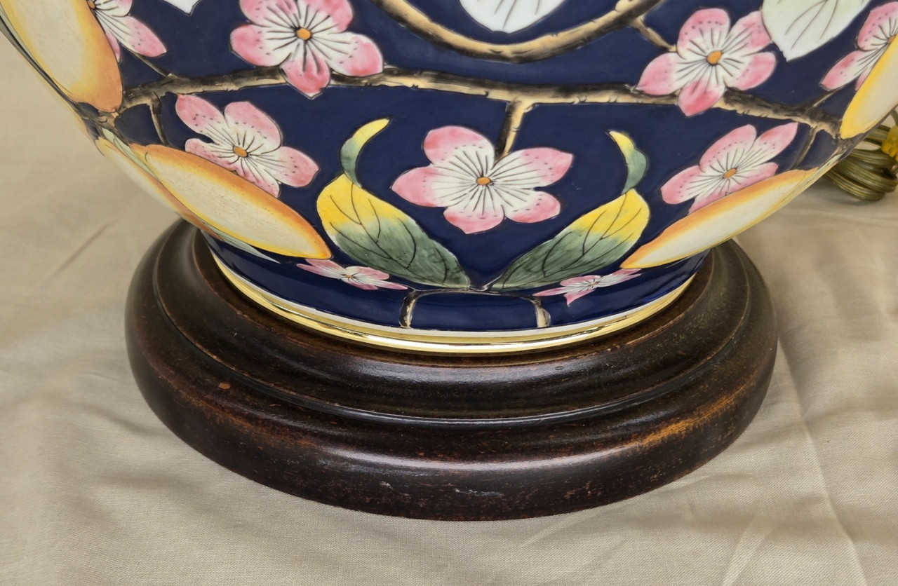 Vintage Ceramic Lamp "ACQUA CEDRA" Lemons