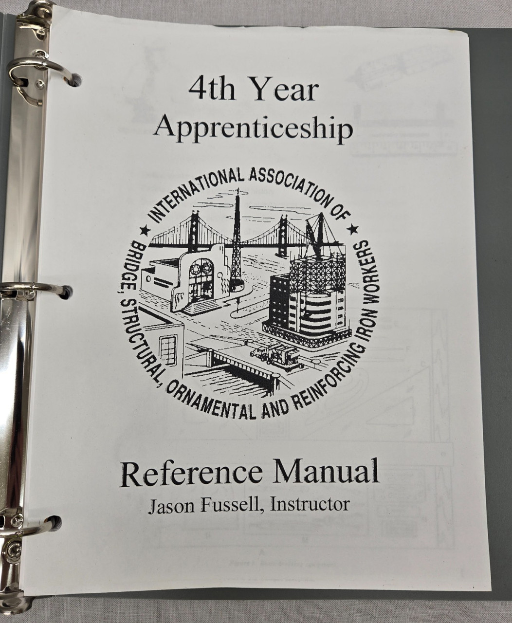 Pacific Northwest Ironworkers - Qualified Rigger Training Binders