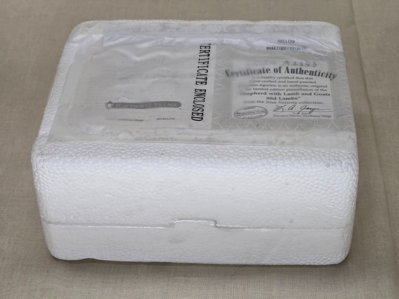 New Hawthorne Village Irish Nativity "Shepherd with Lamb and Goats and Lambs" New Hawthorne Village Irish Nativity "Shepherd with Lamb and Goats and Lambs"