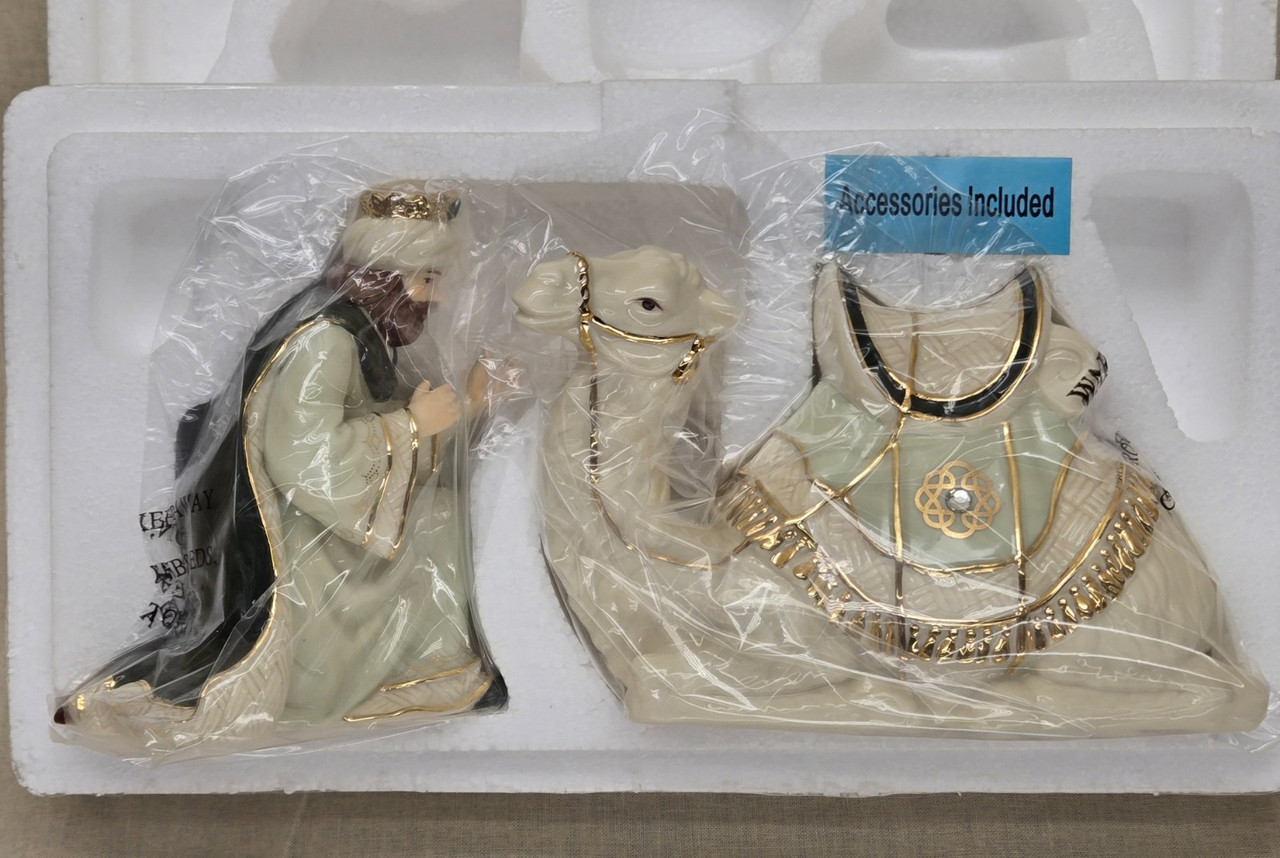 New Hawthorne Village Irish Nativity "King Gaspar and his Loyal Camel" New Hawthorne Village Irish Nativity "King Gaspar and his Loyal Camel"