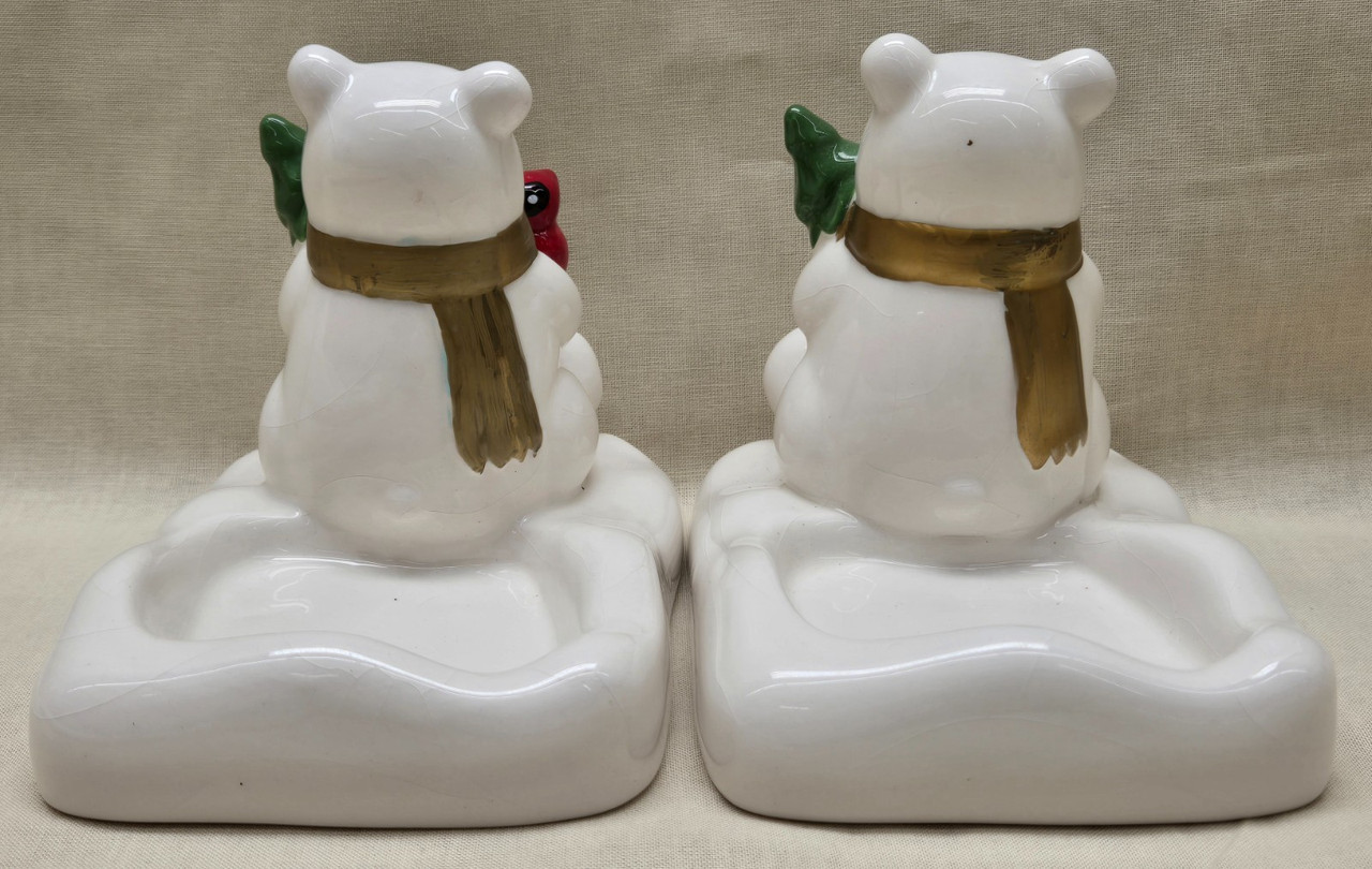 2 Bath & Body Works Christmas Bear Soap Dish Holder 2 Bath & Body Works Christmas Bear Soap Dish Holder