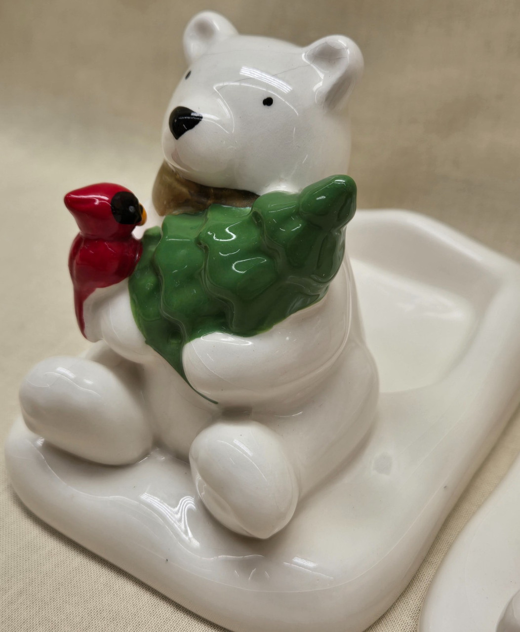 2 Bath & Body Works Christmas Bear Soap Dish Holder 2 Bath & Body Works Christmas Bear Soap Dish Holder