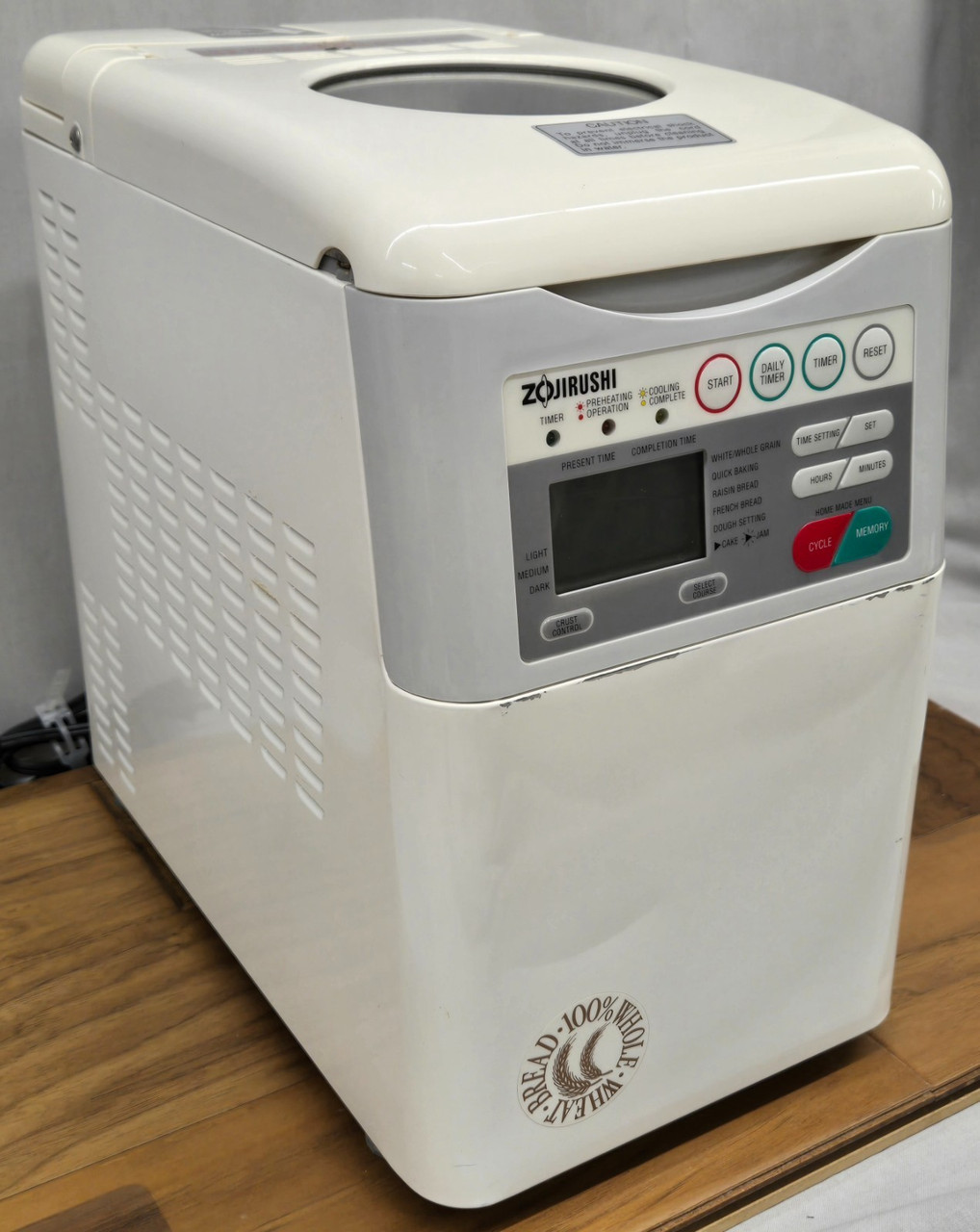 Zojirushi Home Bakery Programmable Bread Maker Model BBCC-S15A