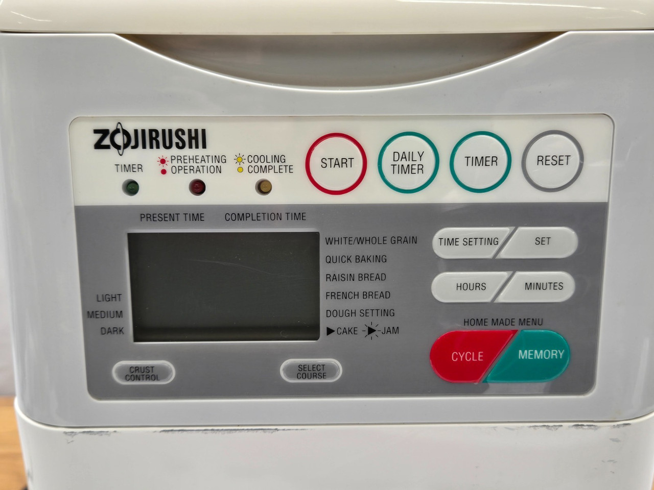Zojirushi Home Bakery Programmable Bread Maker Model BBCC-S15A