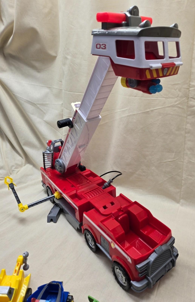 Huge Lot of Paw Patrol Toys Fire Truck Semi Cars Figurines Movies Huge Lot of Paw Patrol Toys Fire Truck Semi Cars Figurines Movies