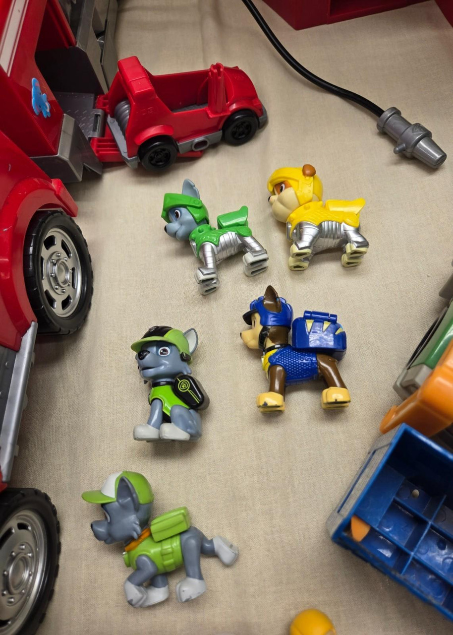 Huge Lot of Paw Patrol Toys Fire Truck Semi Cars Figurines Movies Huge Lot of Paw Patrol Toys Fire Truck Semi Cars Figurines Movies