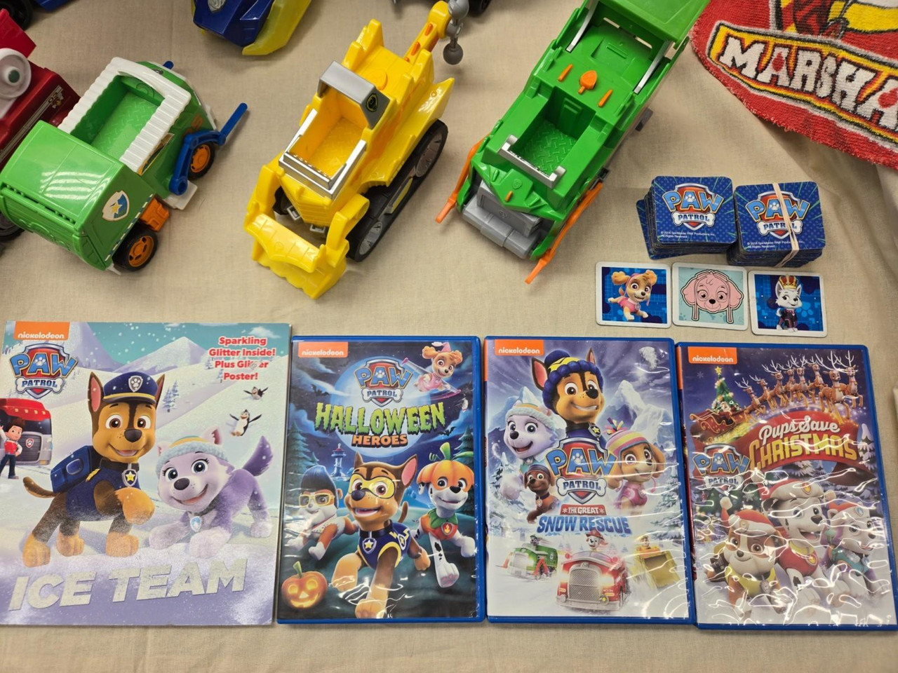 Huge Lot of Paw Patrol Toys Fire Truck Semi Cars Figurines Movies Huge Lot of Paw Patrol Toys Fire Truck Semi Cars Figurines Movies