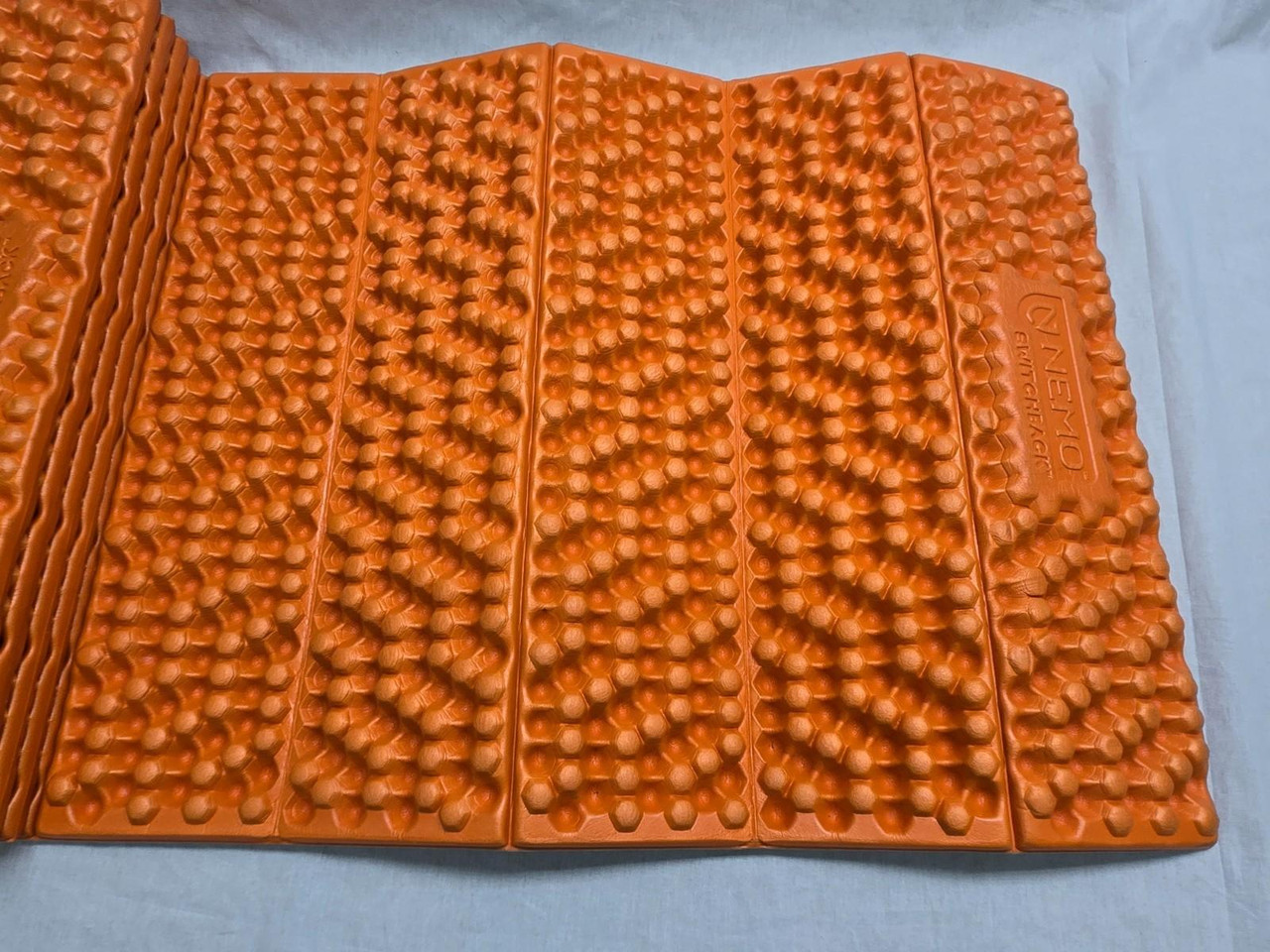 NEMO Switchback Orange Foam Sleeping Camping Pad Mat Insulated Comfort 72"x20" NEMO Switchback Orange Foam Sleeping Camping Pad Mat Insulated Comfort 72"x20"