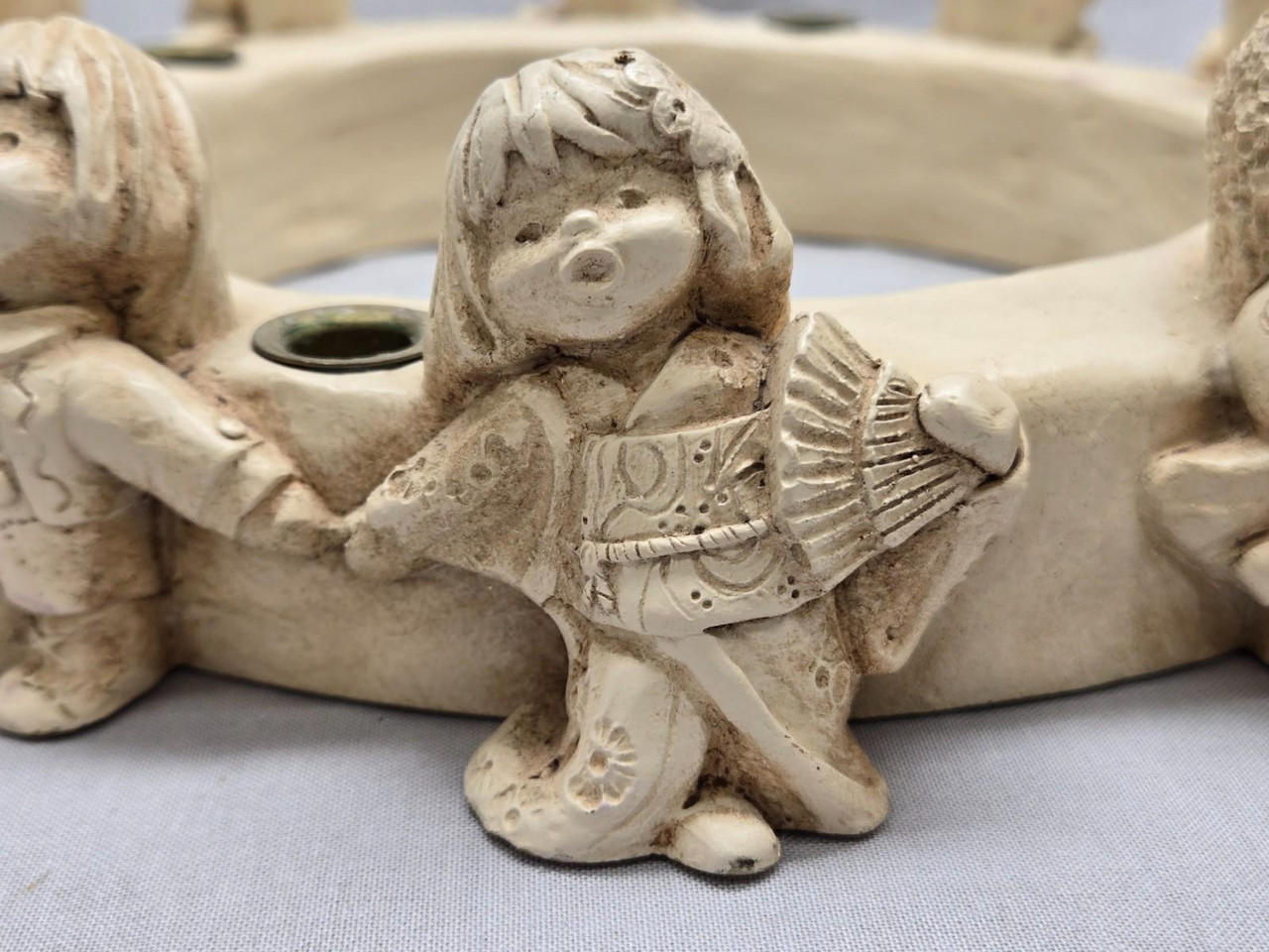 Abbey Press Advent Wreath Candle Holder Ring World Children Peace Joy Love Hope Abbey Press Advent Wreath Candle Holder Ring World Children Peace Joy Love Hope