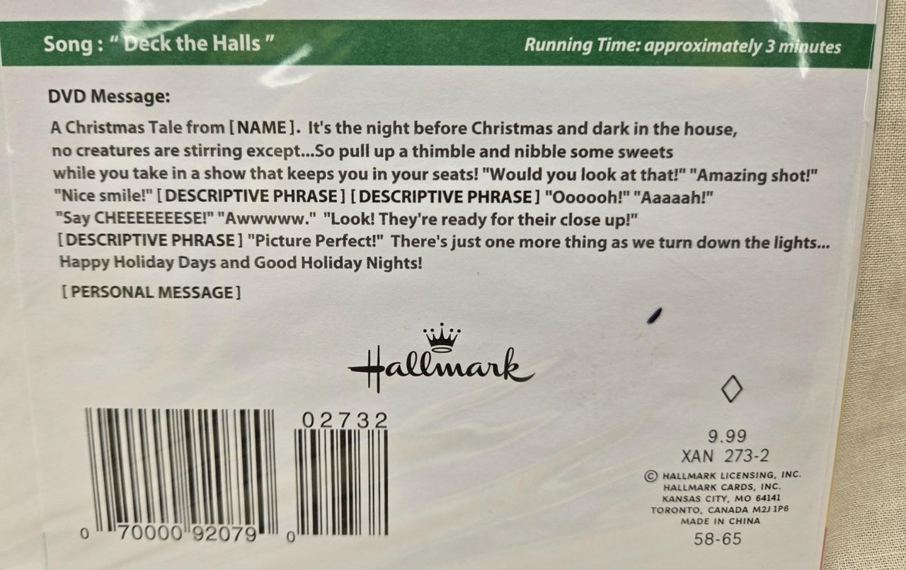 14 New Hallmark DVD Christmas Greeting Cards - Just add photos!