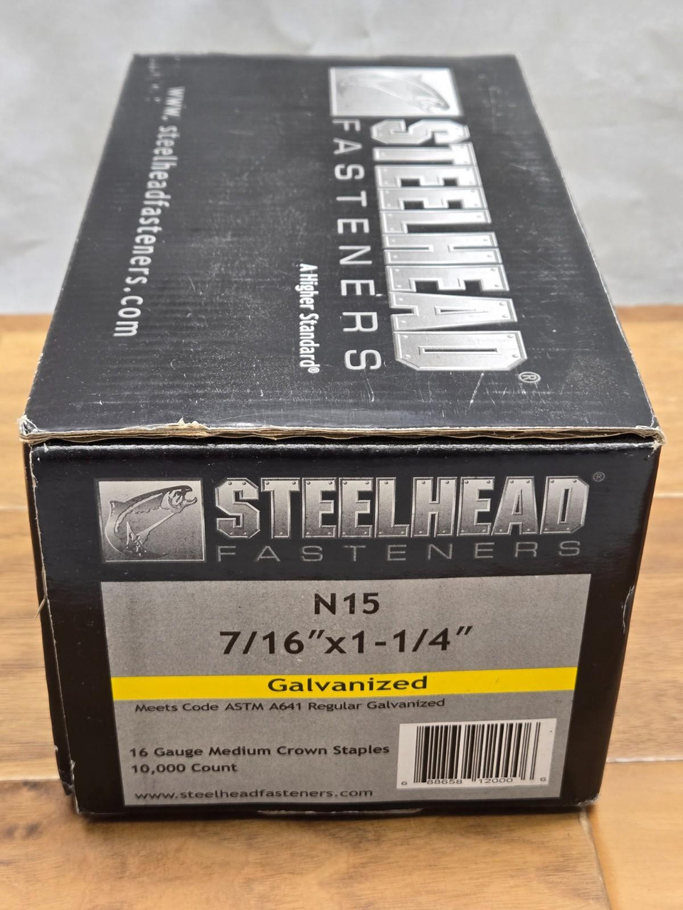 7/16" x 1 1/4" Steelhead 10,000 Crown Staples (N15) 7/16" x 1 1/4" Steelhead 10,000 Crown Staples (N15)