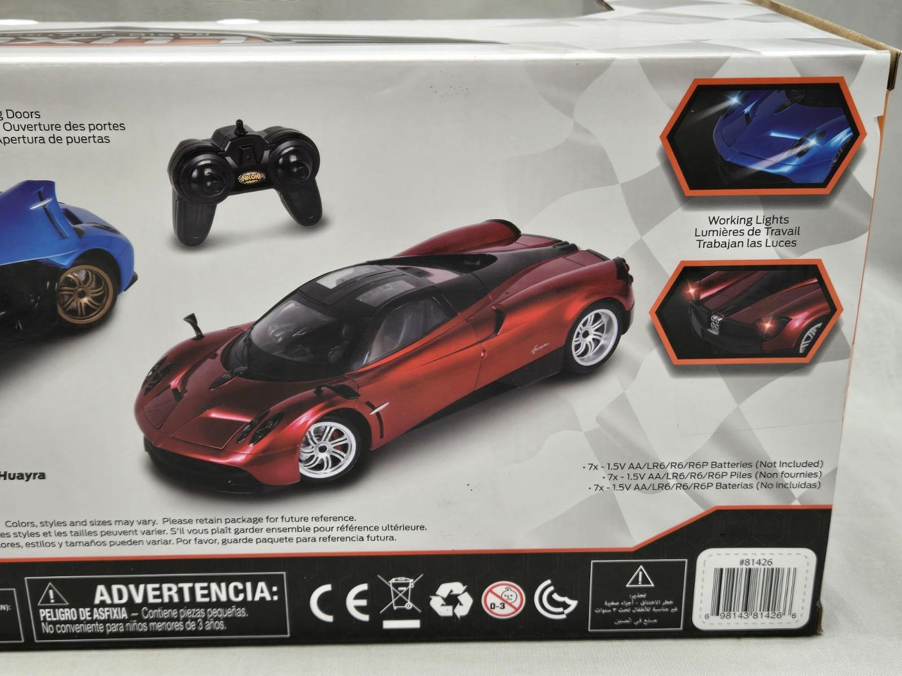Luxe 1:14 Radio Remote Control RC Car Pagani Huayra (Blue) NIB Luxe 1:14 Radio Remote Control RC Car Pagani Huayra (Blue) NIB