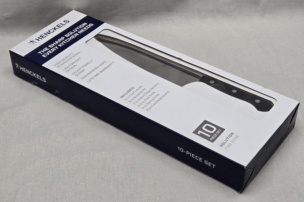 Henckels Stainless Steel 10 Piece Knife Set w/ Blade Guards & Lifetime Warranty Henckels Stainless Steel 10 Piece Knife Set w/ Blade Guards & Lifetime Warranty