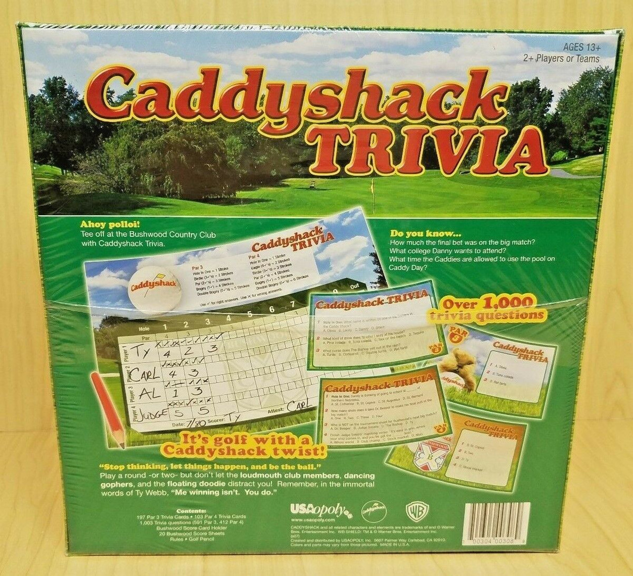 Caddyshack Trivia Game ~ Over 1000 Trivia Questions ~ New in Sealed Box