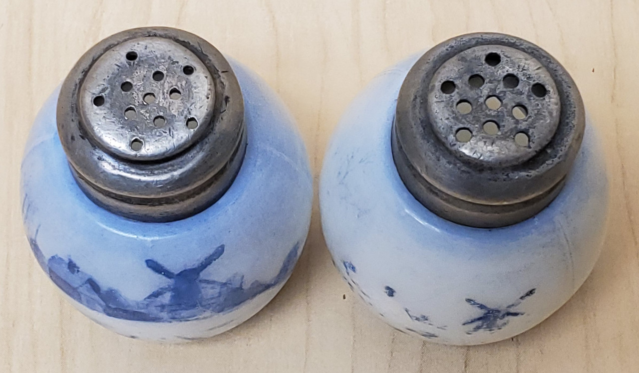 Set of Vintage Windmill Salt & Pepper Shakers