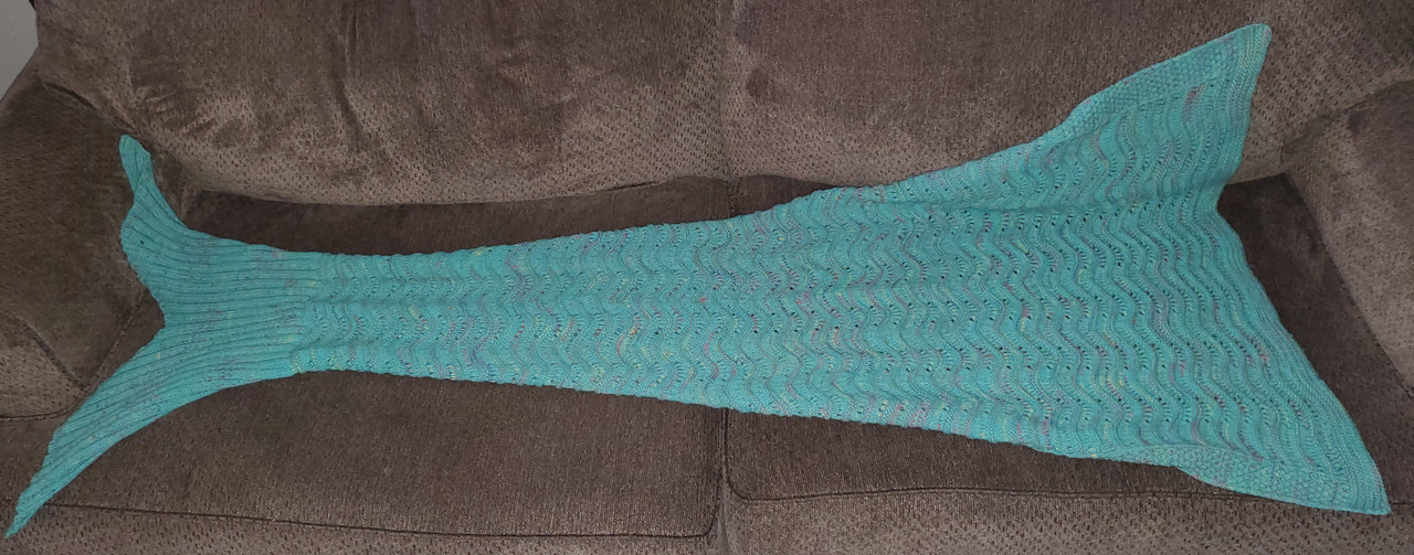 Teal Mermaid Tale Blanket