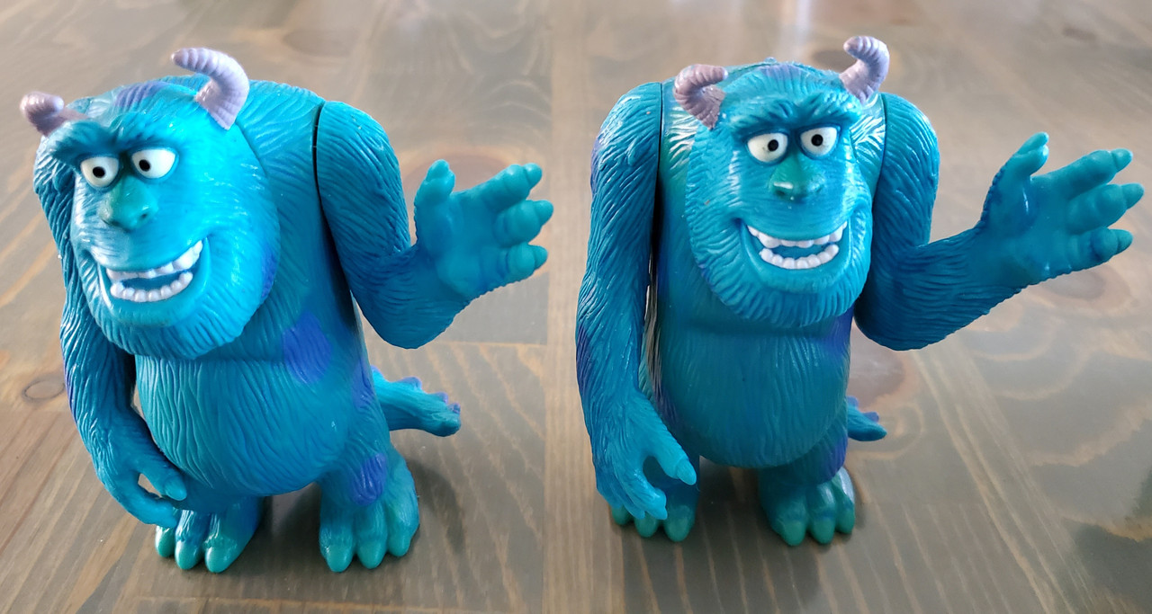 6 "Sully" Monster Figures from Monsters Inc. Disney Movie