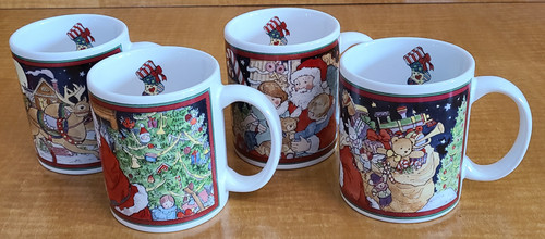 Christmas Santa Mug Set (4 pc.)