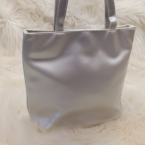 Simple Gray/Silver/Turquoise AVON Tote Handbag