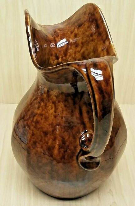 Large Brown Glazed Stoneware Type Ceramic Water PITCHER