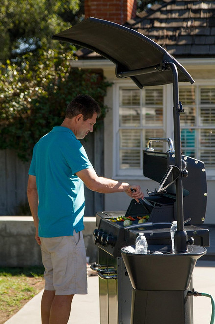 Deluxe Outdoor Patio Cooling Station with Shade BBQool Mister