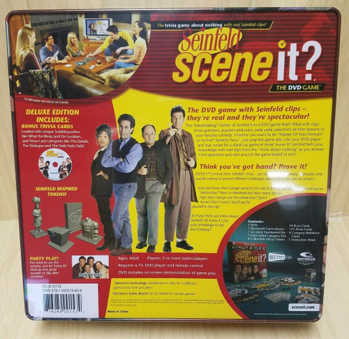 Deluxe Seinfeld SCENE IT? DVD Game in Collectors Tin - New Sealed