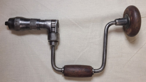 Vintage 8" Ratcheting Hand Brace Drill P. S. & W Co. 3308