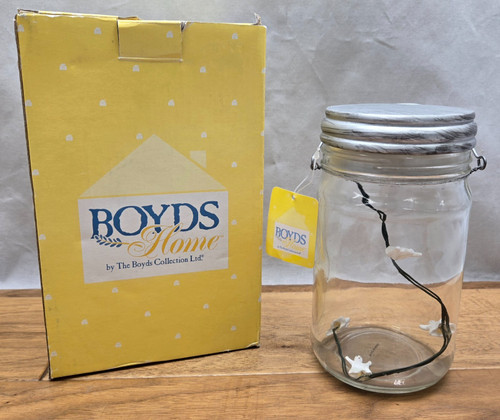 Boyd's Glass Bug Jar W/ Lighted Ghosts w/ Box