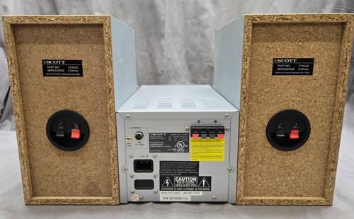 Scott CD Player Radio Model SJ380 w/ 2 Speakers