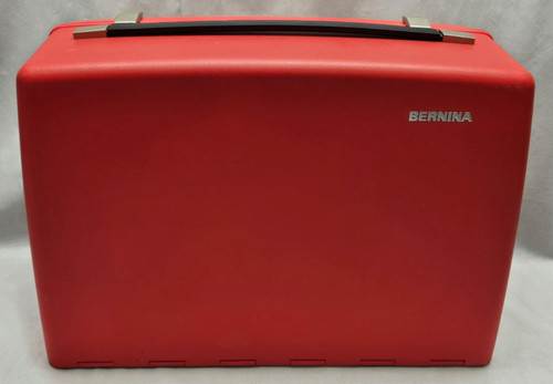Red Bernina Clamshell Sewing Machine Carrying Storage Case Red Bernina Clamshell Sewing Machine Carrying Storage Case