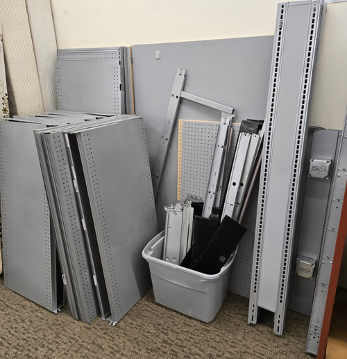 Gray Gondola Shelving